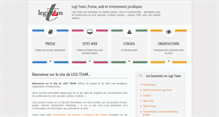Desktop Screenshot of legiteam.fr