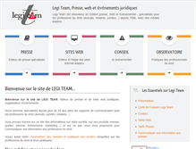 Tablet Screenshot of legiteam.fr